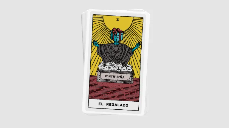 una carta que muestra a alguien mostrando su contrsaeña