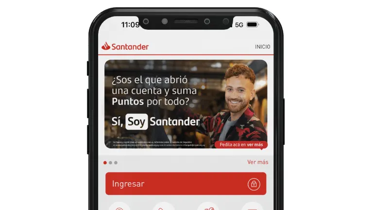 celular con app de santander