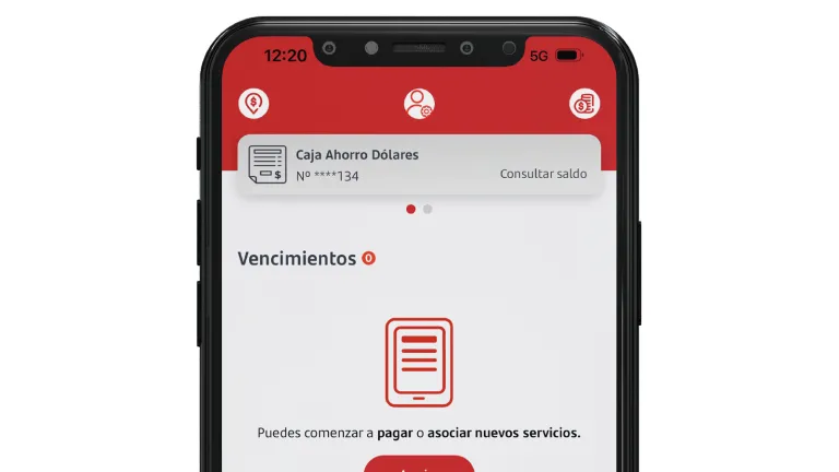 celular con app de pagos santander