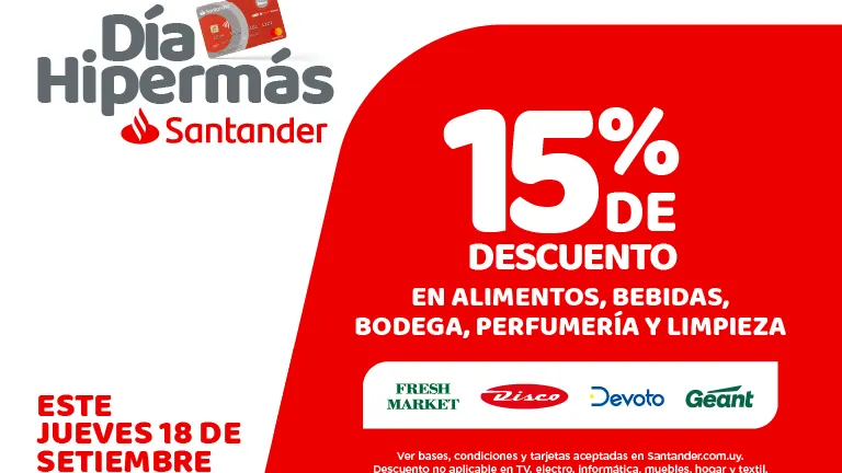 15% de descuento en grupo disco