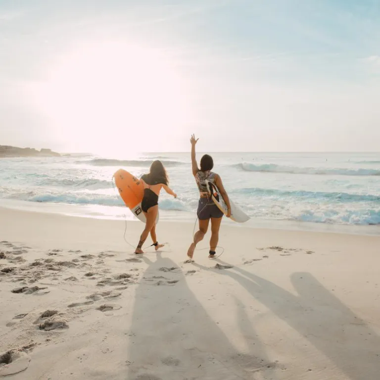 amigas en la playa