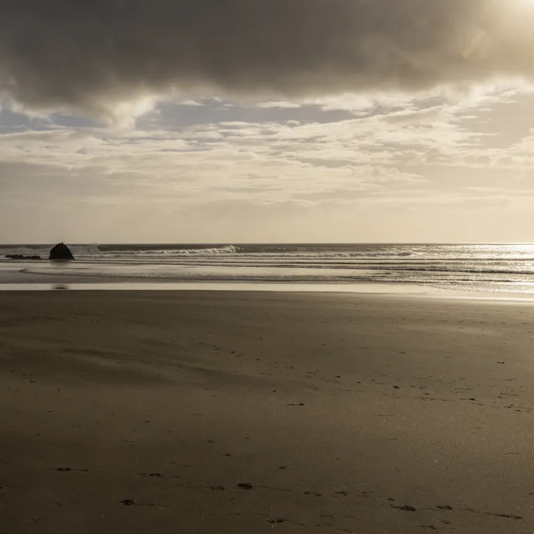 horizonte de la playa