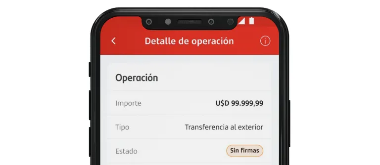 celular con app de santander empresas