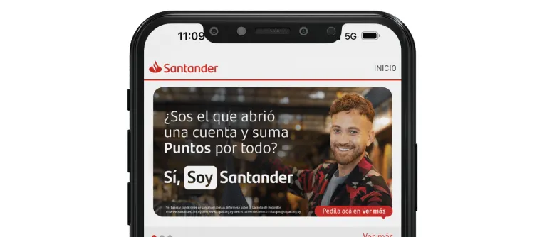 celular con app de santander