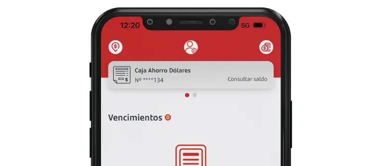 celular con app de pagos santander